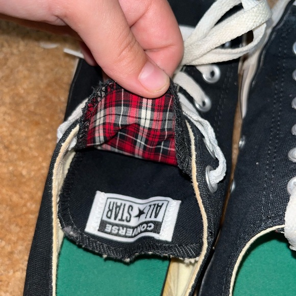 Converse All Star Womens’s Double Tongue Plaid - Picture 3 of 6